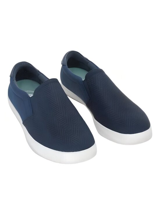 Dr. Scholls Shoes - Dr. Scholls Madison Slip-On Sneakers Navy Faux Leather Women's 8.5W